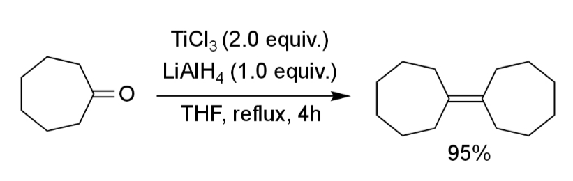 マクマリーカップリングによる1,1-ビシクロヘキシリデンの合成