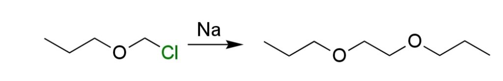 ウルツカップリングによる1,2-ジプロポキシエタンの合成